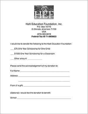 Donate to Haiti Education Foundation
